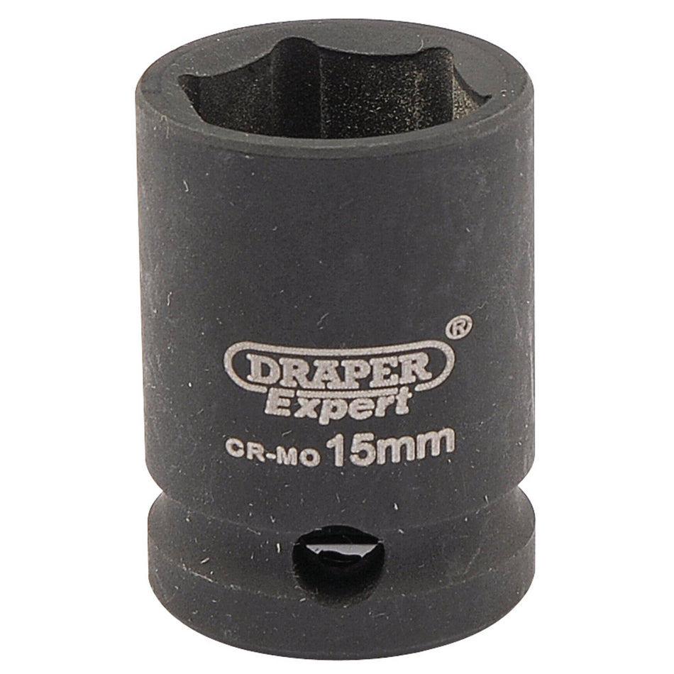 Draper 06875 Expert HI-TORQ® 6 Point Impact Socket, 3/8" Sq. Dr., 15mm