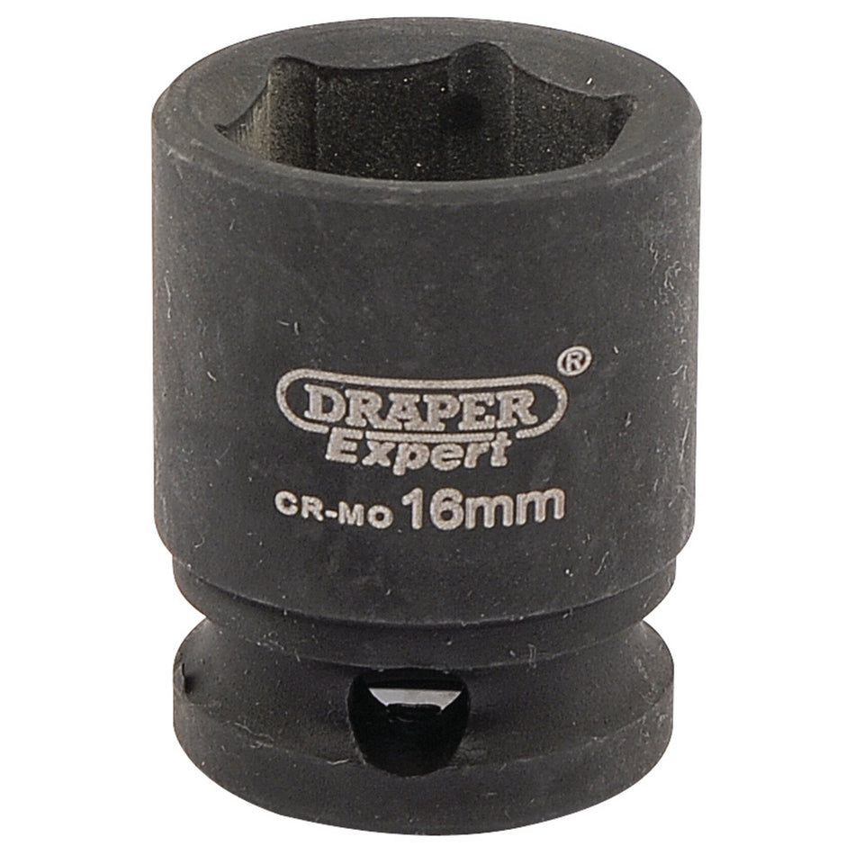 Draper 06876 Expert HI-TORQ® 6 Point Impact Socket, 3/8" Sq. Dr., 16mm