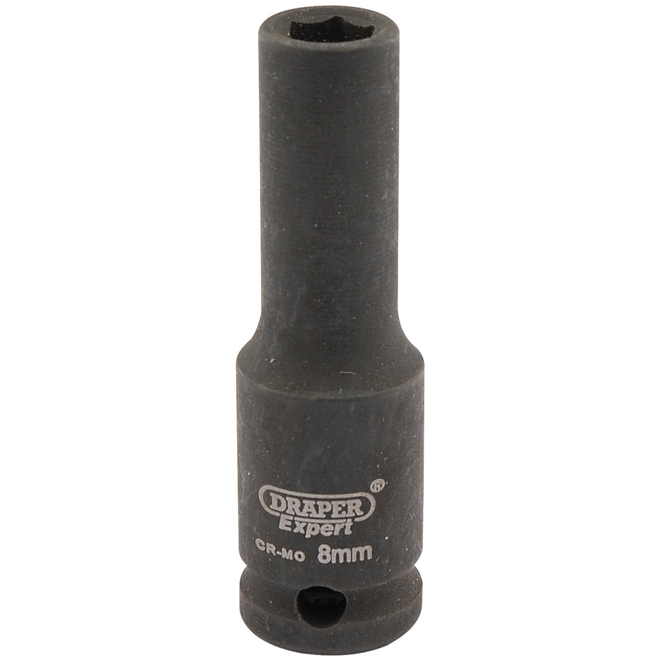 Draper 06881 Expert HI-TORQ® 6 Point Deep Impact Socket, 3/8" Sq. Dr., 8mm
