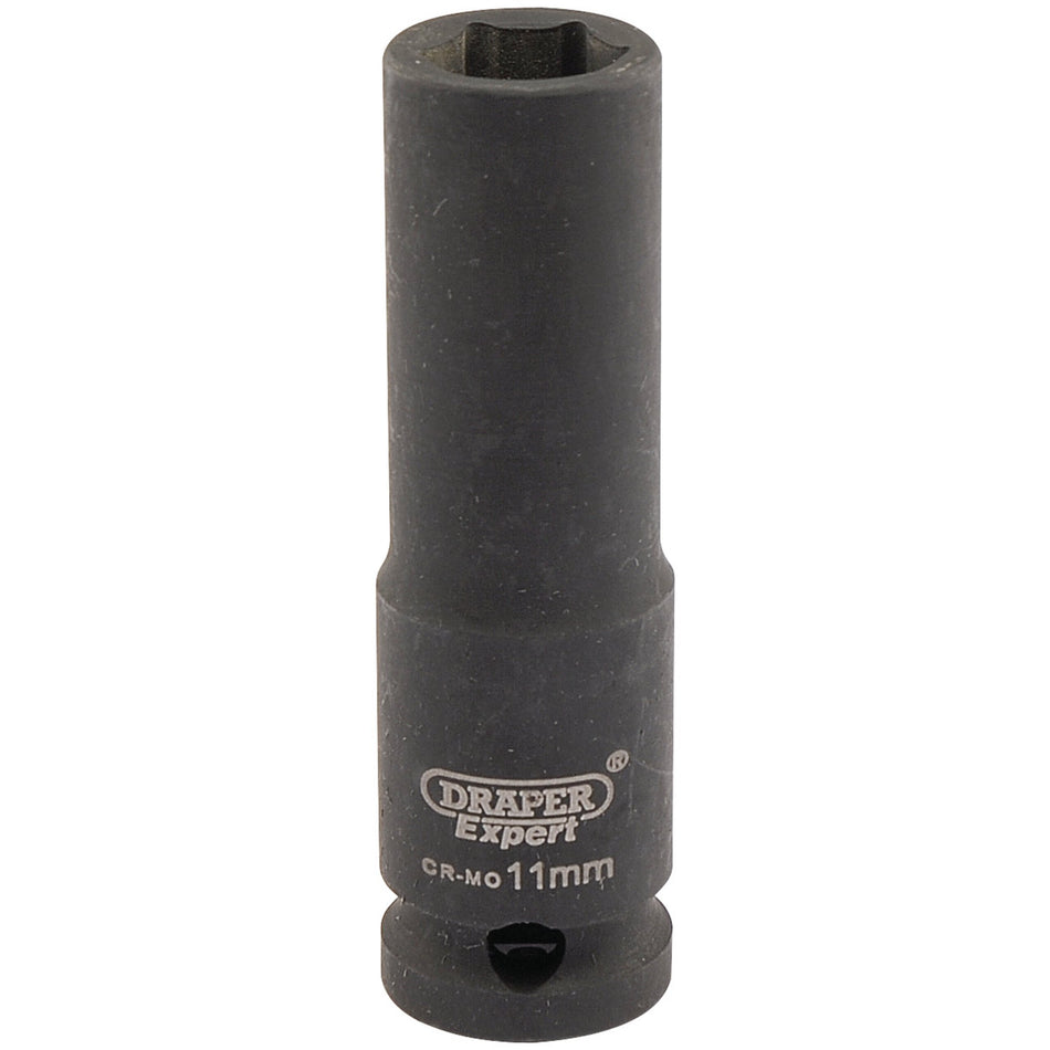 Draper 06884 Expert HI-TORQ® 6 Point Deep Impact Socket, 3/8" Sq. Dr., 11mm