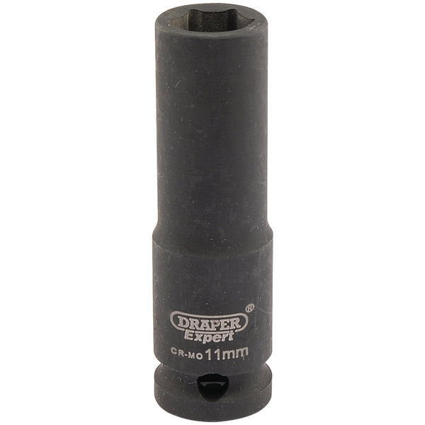 Draper 06884 Expert HI-TORQ&#174; 6 Point Deep Impact Socket, 3/8" Sq. Dr., 11mm