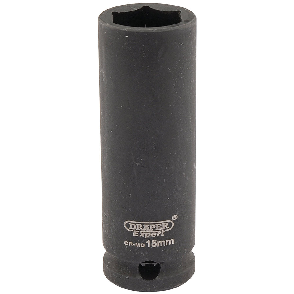 Draper 06888 Expert HI-TORQ® 6 Point Deep Impact Socket, 3/8" Sq. Dr., 15mm