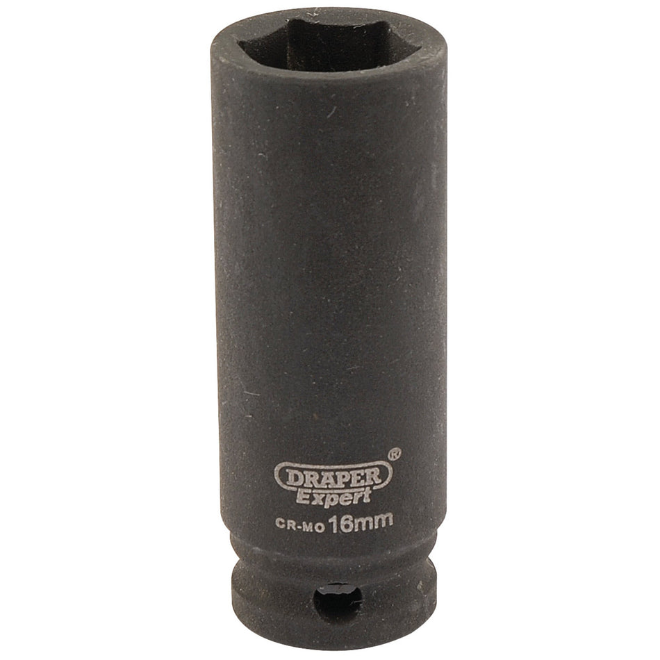 Draper 06889 Expert HI-TORQ® 6 Point Deep Impact Socket, 3/8" Sq. Dr., 16mm