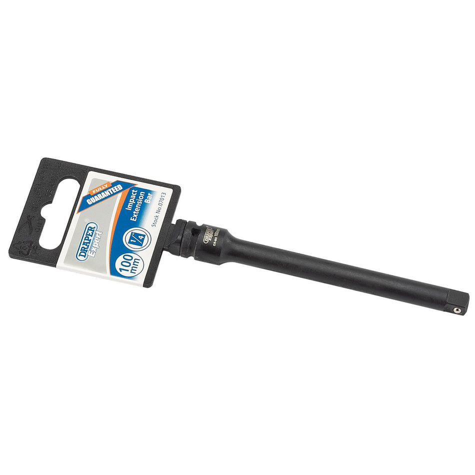 Draper 07013 Expert Impact Extension Bar, 1/4" Sq. Dr., 100mm