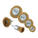 Draper 07436 Brassed Steel Crimped Wire Brush Set (6 Piece)