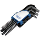 Draper 08380 Metric Hexagon and Ball End Hexagon Key Set (9 Piece)