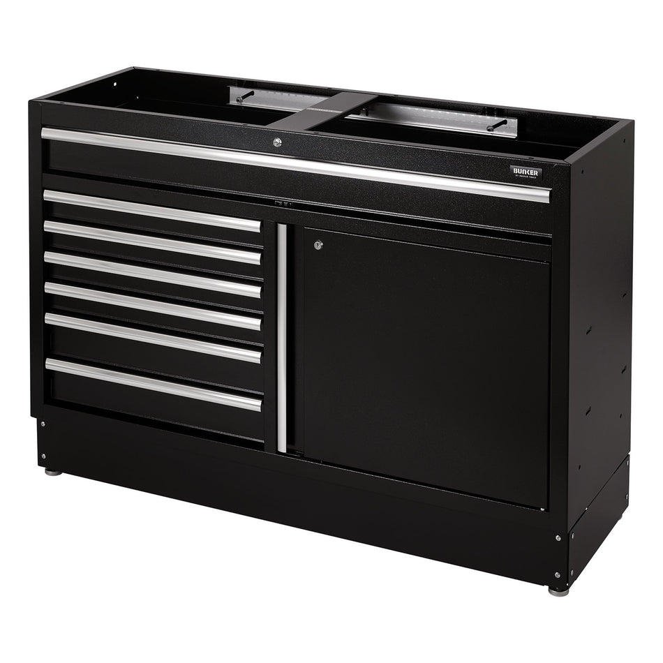 BUNKER® 08437 Modular Floor Cabinet, 7 Drawer, 1360mm