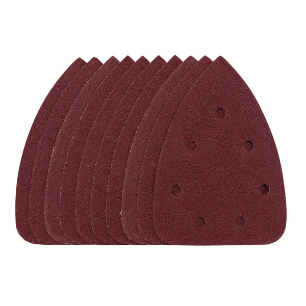 Draper 08617 Detail Sanding Sheets with Hook and Loop, 140mm, 80 Grit, SSD6 (Pack of 10)