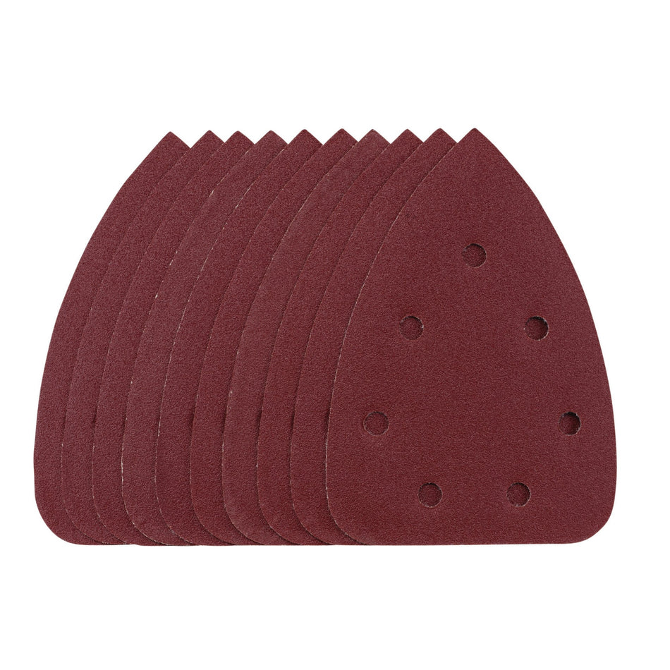 Draper 08619 Detail Sanding Sheets with Hook and Loop, 140mm, 120 Grit, SSD6 (Pack of 10)
