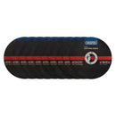 Draper 08940 Inox Flat Metal Cutting Discs, 115 x 22.2 x 1.2mm (Pack of 10)