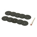 Draper 08957 Cutting Wheels and Holder for D20 Engraver/Grinder (10 Piece)