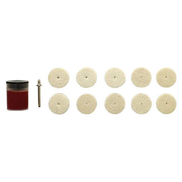 Draper 08958 Polishing Wheels Set for D20 Engraver/Grinder (12 Piece)