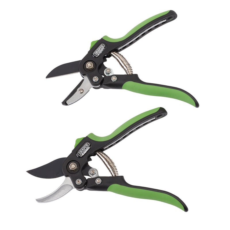 Draper 08986 Anvil and Bypass Secateurs Set, 200mm (2 Piece)