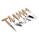 Draper 09000 Draper Heritage Stainless Steel Garden Tool Set with Ash Handles (7 Piece)