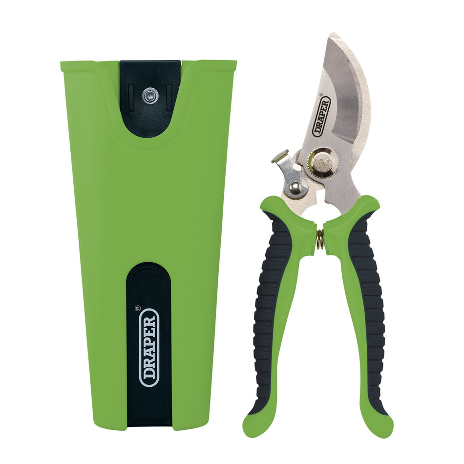 Draper 09007 Bypass Secateurs and Holster Set, 190mm (2 Piece)