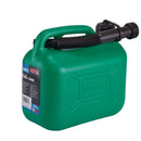 Draper 09052 Plastic Fuel Can, 5L, Green