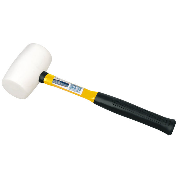 Draper 09119 Non-Marking Rubber Head Mallet with Fibreglass Shaft, 680g/24oz