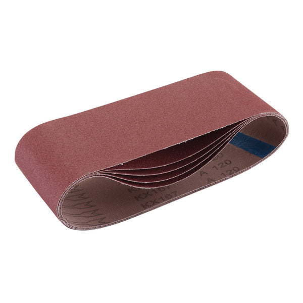 Draper 09256 Cloth Sanding Belt, 100 x 610mm, 120 Grit (Pack of 5)