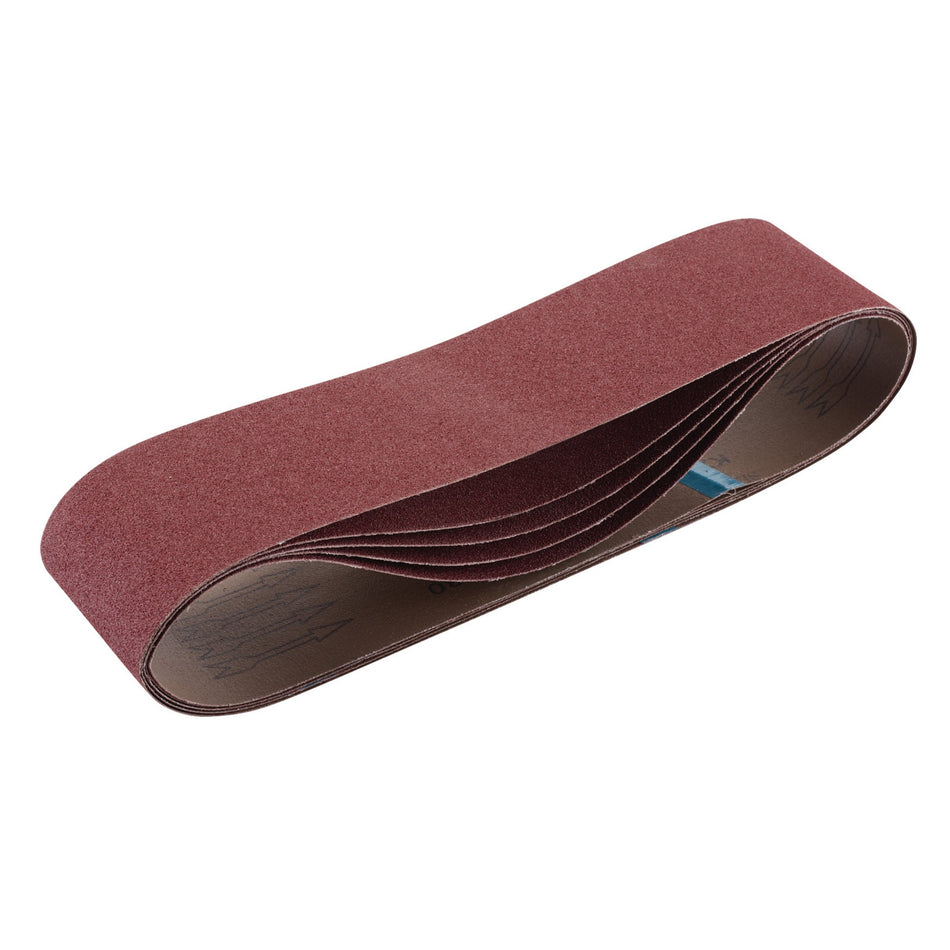 Draper 09264 Cloth Sanding Belt, 100 x 915mm, 80 Grit (Pack of 5)