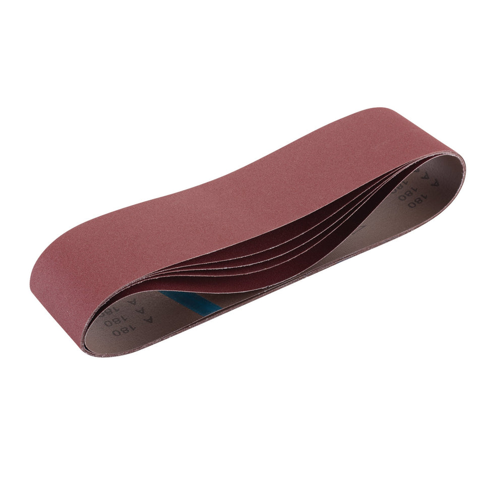 Draper 09272 Cloth Sanding Belt, 100 x 915mm, 180 Grit (Pack of 5)