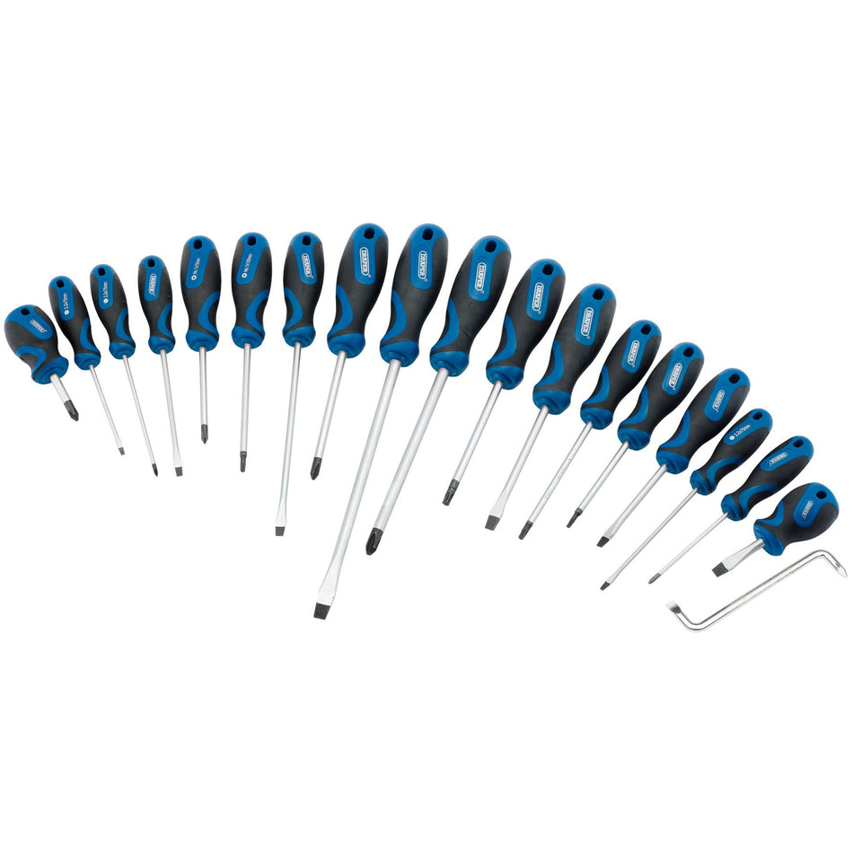 Draper 09548 Soft Grip Screwdriver Set (19 Piece)