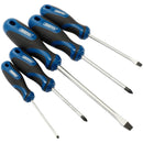 Draper 09783 Soft Grip Screwdriver Set, 3 x Plain Slot, 2 x PZ TYPE (5 Piece)