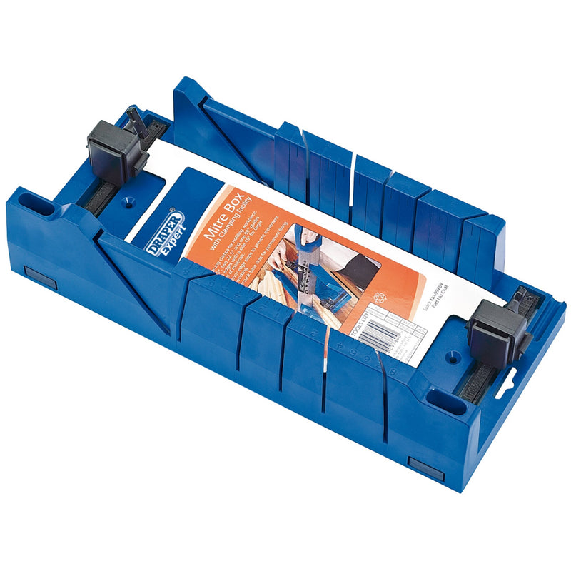 Draper 09789 Mitre Box with Clamping Facility, 367 x 116 x 70mm