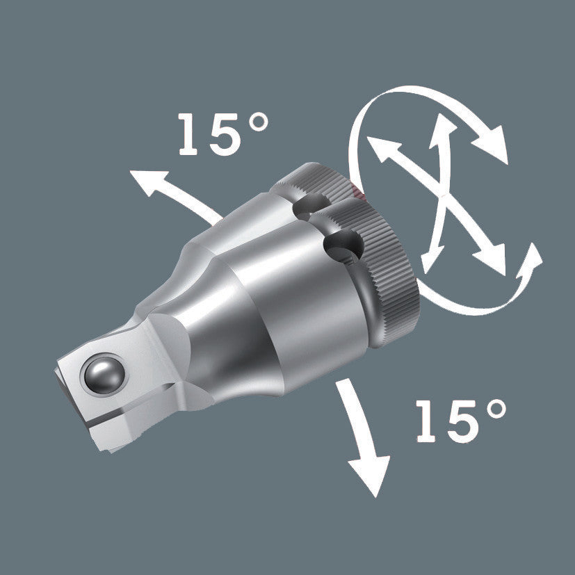 Wera 050036390018794 C Zyklop wobble extension, 1/2", 1/2" x 52 mm