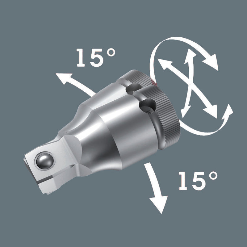 Wera 05003527001 8794 A Zyklop wobble extension, 1/4", 1/4" x 56 mm