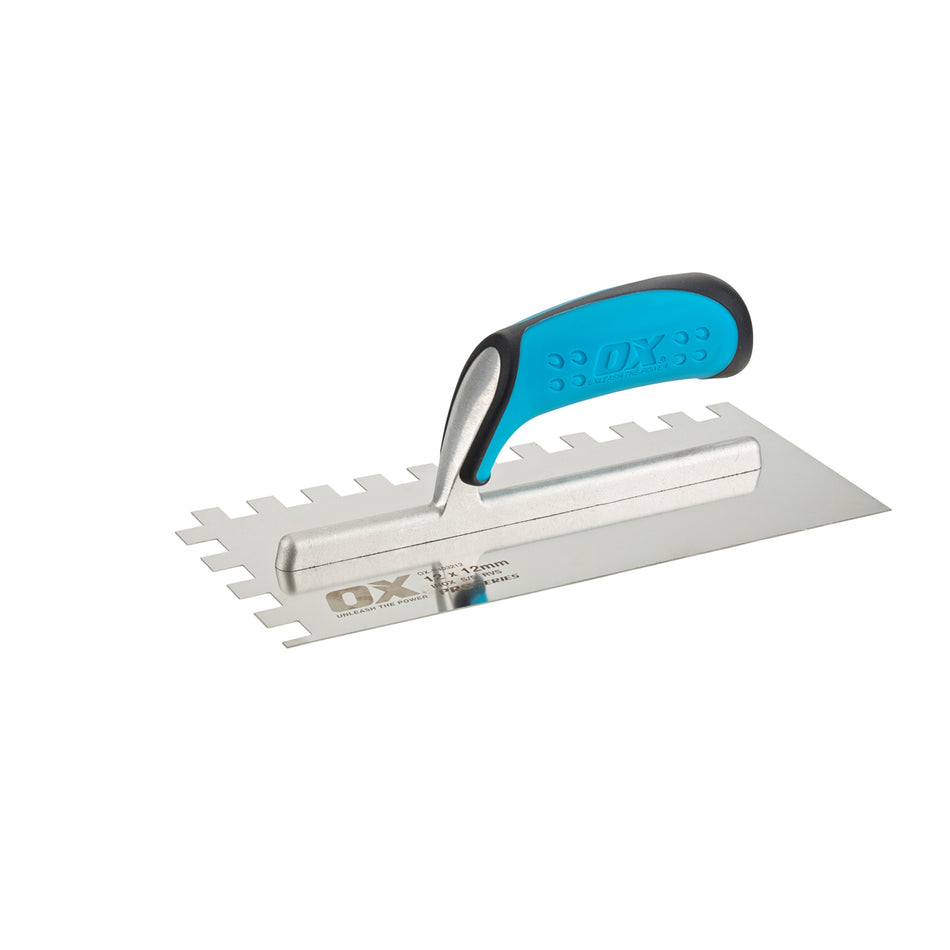 OX Tools OX-P403212 Pro 12mm Notch Trowel