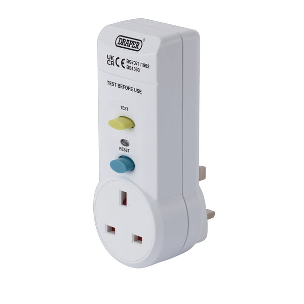 Draper 10205 RCD Adaptor, 220-250v/50Hz, 13 AMP
