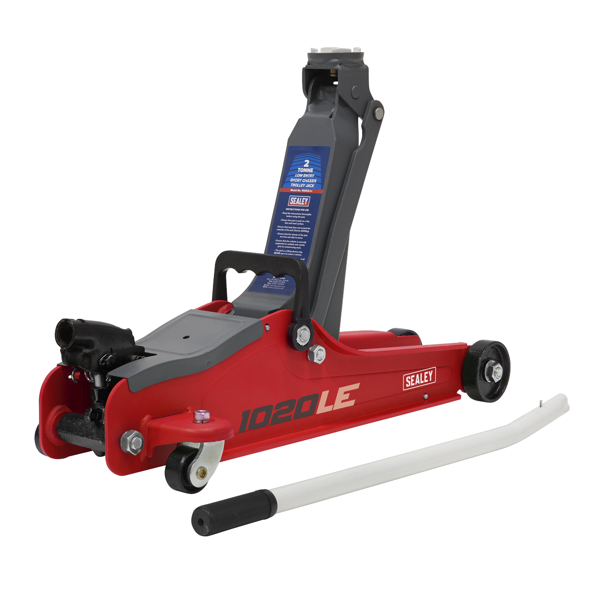 Sealey 1020LE 2tonne Low Entry Short Chassis Trolley Jack
