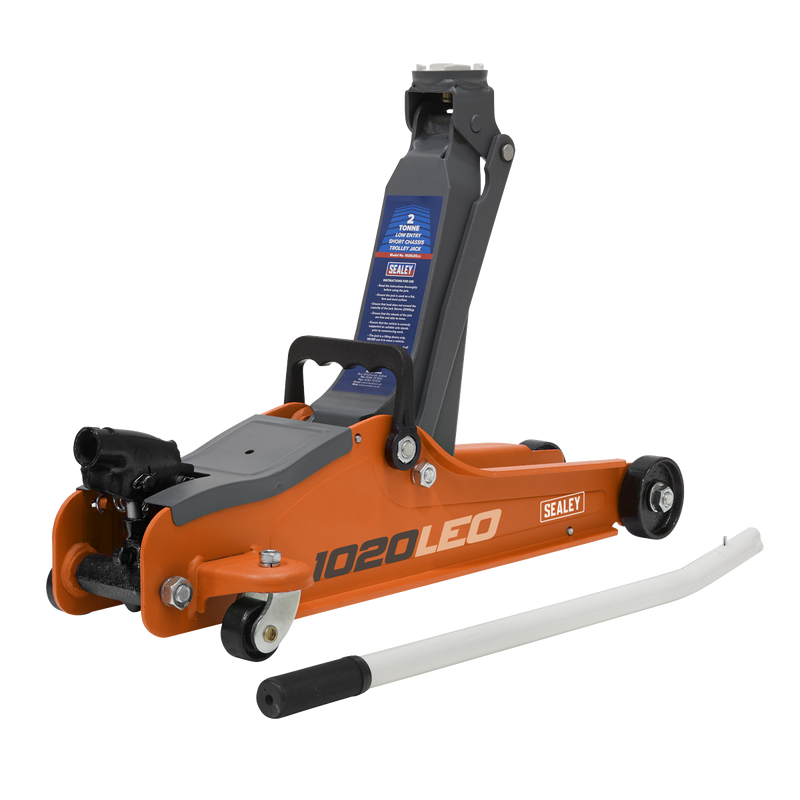 Sealey 1020LEO 2tonne Low Entry Short Chassis Trolley Jack - Orange