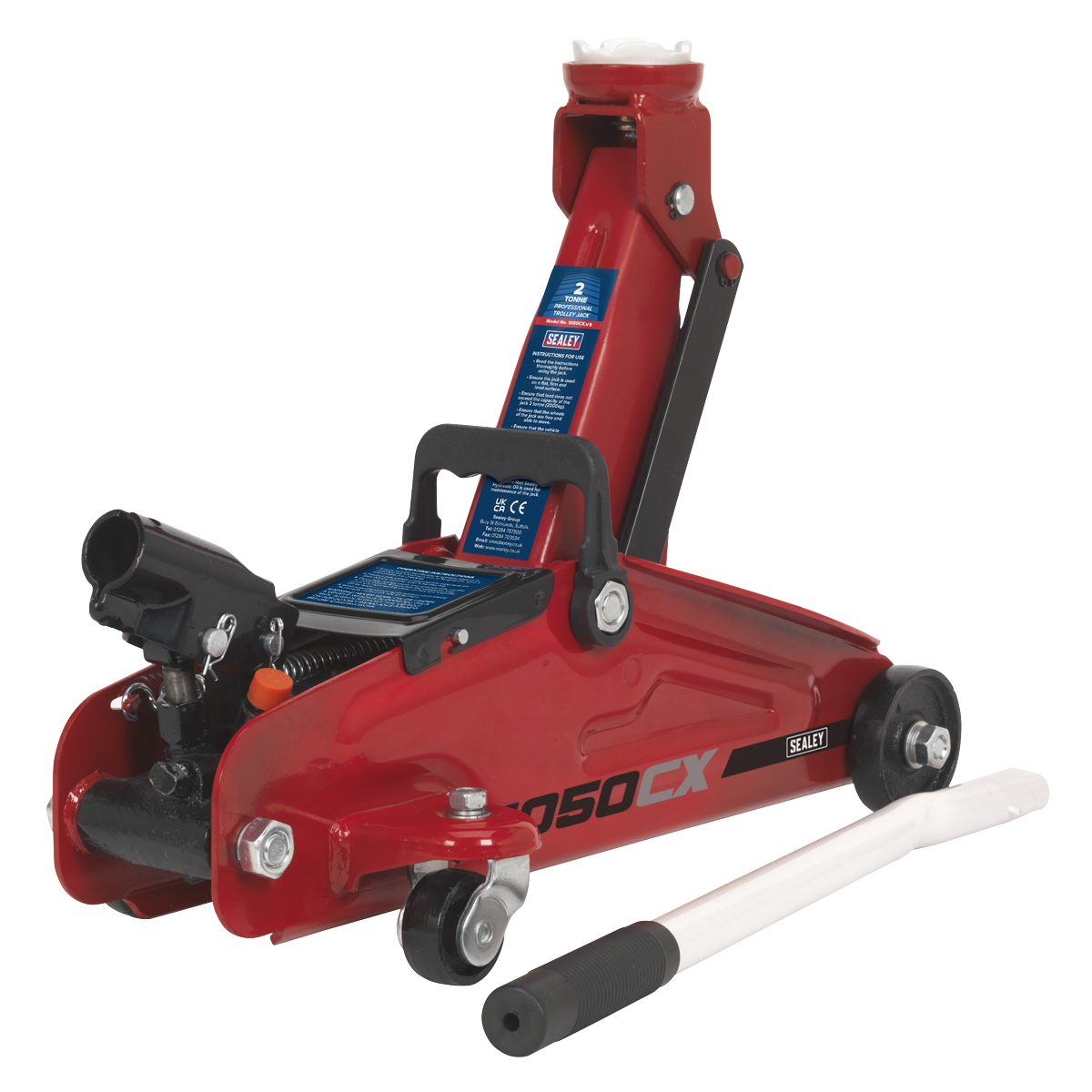 Sealey 1050CX 2tonne Short Chassis Trolley Jack