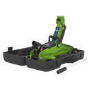 Sealey 1050CXDHV 2tonne Short Chassis Hi-Vis Trolley Jack with Storage Case