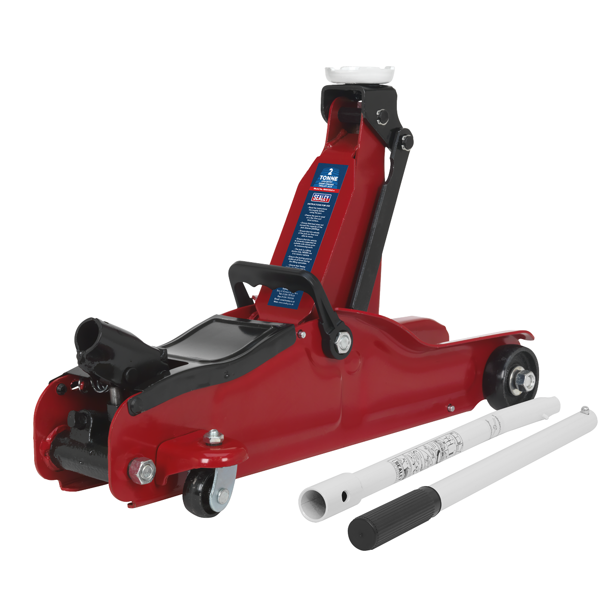 Sealey 1050CXLE 2tonne Low Entry Short Chassis Trolley Jack