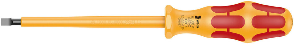 Wera 05051587001 1060 i VDE-insulated Kraftform slotted screwdriver, 1 x 5.5 x 125 mm