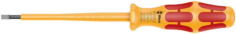 Wera 05051587001 1060 i VDE-insulated Kraftform slotted screwdriver, 1 x 5.5 x 125 mm