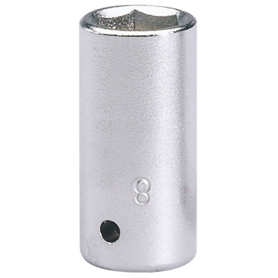 Draper 11097 Elora Hexagon Socket, 1/4" Sq. Dr., 8mm