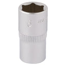 Draper 11098 Elora Hexagon Socket, 1/4" Sq. Dr., 9mm