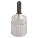 Draper 11124 Elora Hexagon Screwdriver Socket, 1/4" Sq. Dr., 3mm