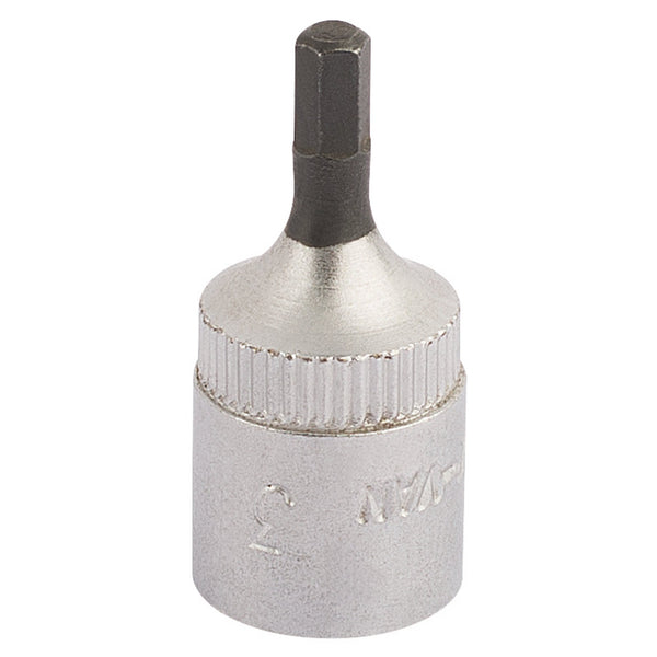 Draper 11124 Elora Hexagon Screwdriver Socket, 1/4" Sq. Dr., 3mm
