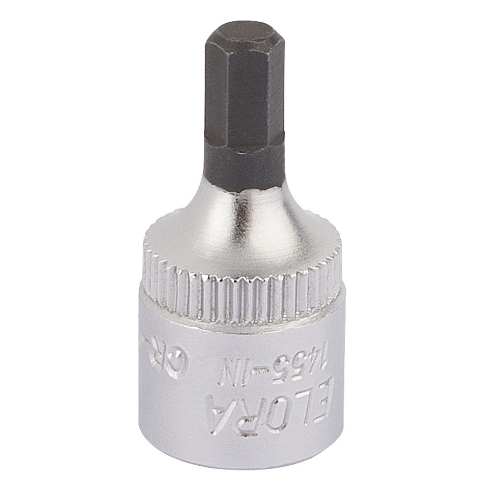 Draper 11125 Elora Hexagon Screwdriver Socket, 1/4" Sq. Dr., 4mm