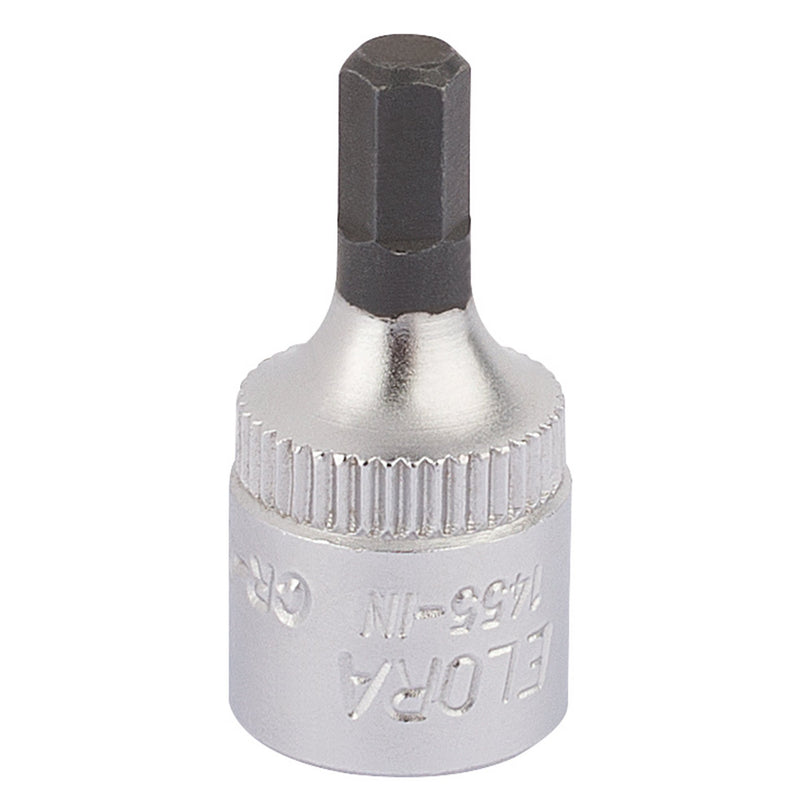 Draper 11125 Elora Hexagon Screwdriver Socket, 1/4" Sq. Dr., 4mm