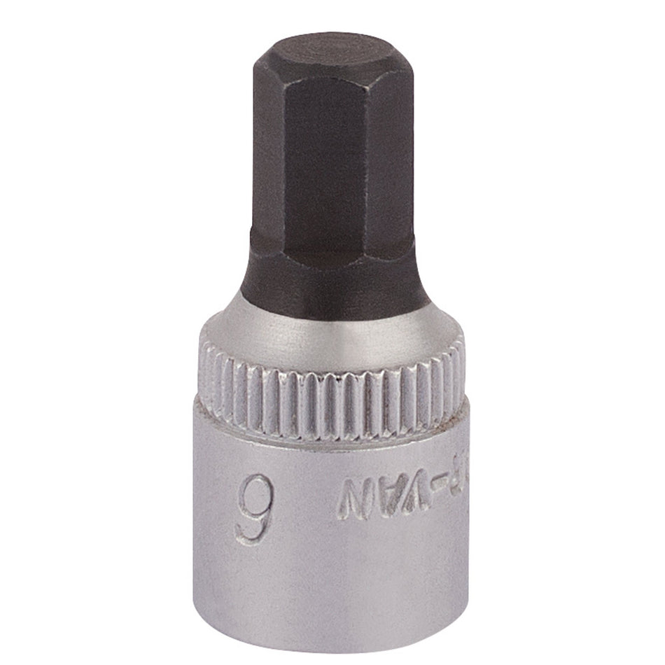 Draper 11127 Elora Hexagon Screwdriver Socket, 1/4" Sq. Dr., 6mm