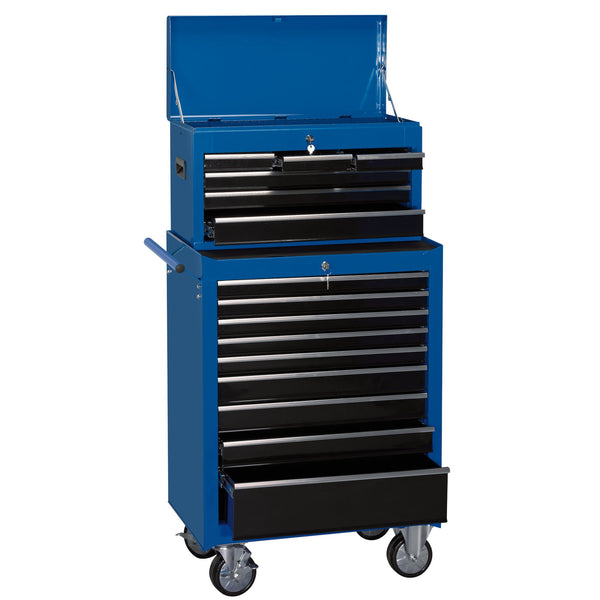 Draper 11533 Combination Roller Cabinet and Tool Chest, 15 Drawer, 26", 680 x 458 x 1322mm