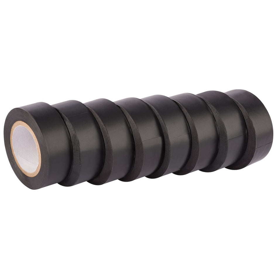 Draper 11910 Insulation Tape, 10m x 19mm, Black (Pack of 8)
