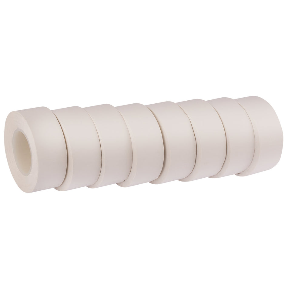 Draper 11911 Insulation Tape to BSEN60454/Type2, 10m x 19mm, White (Pack of 8)