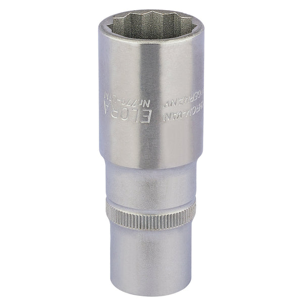 Draper 11936 Elora Deep Bi-Hexagon Socket, 1/2" Sq. Dr., 22mm