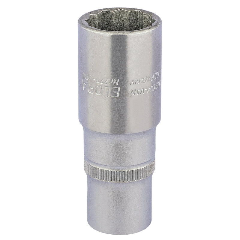 Draper 11936 Elora Deep Bi-Hexagon Socket, 1/2" Sq. Dr., 22mm